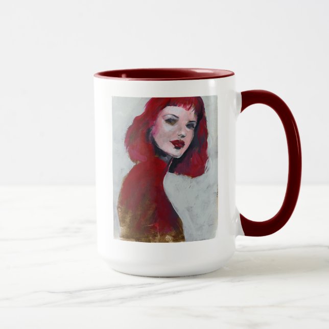 Fem Portrait - Rot Tasse (Rechts)