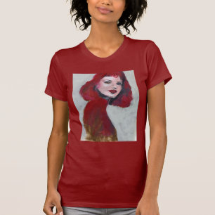 Fem-Porträt - Rot T-Shirt