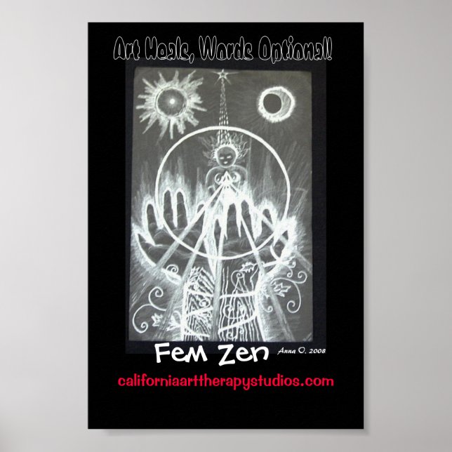 Fem- Zen-Plakat Poster (Vorne)