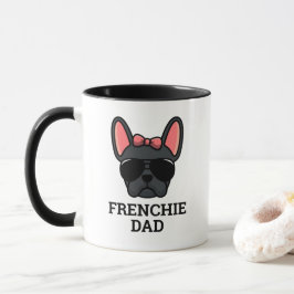 Female Black French Bulldog Frenchie Dog Vater Tasse