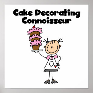 Female Cake Decorating Connoisseur Poster