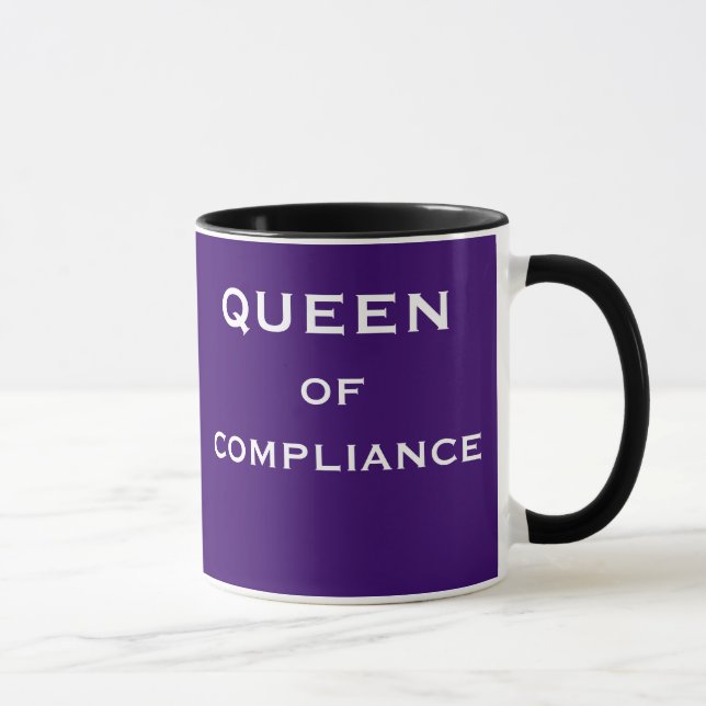 Female Compliance Officer Funny Special Name Gift Tasse (Rechts)