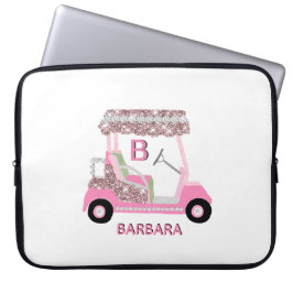 Female Golf Cart Personalize Laptopschutzhülle