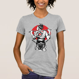 Female Samurai Warrior – Dragon Rose Tattoo Japane T-Shirt