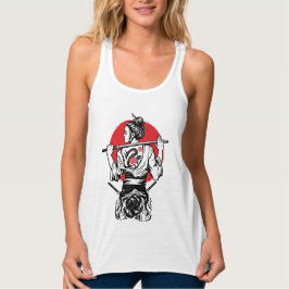 Female Samurai Warrior – Dragon Rose Tattoo Japane Tank Top