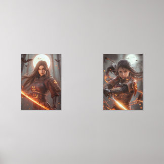 Female Samurai Warrior No.2 – Halloween Edition Bilderwand Sets