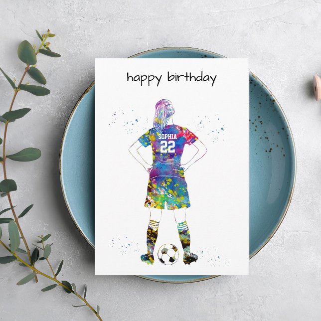 Female Soccer Player Karte (Von Creator hochgeladen)