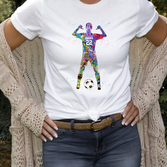 Female Soccer Player T-Shirt (Von Creator hochgeladen)
