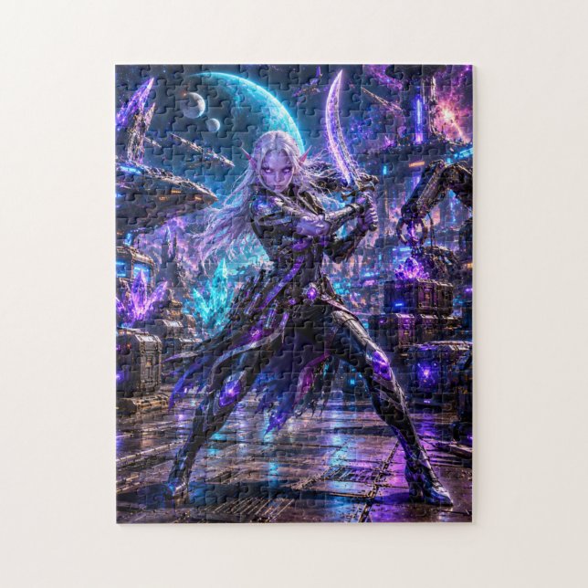 Female Space Pirate — Alien Duelist Puzzle (Vertikal)