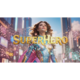 FEMALE SUPERHERO - SCI-FI FANTASY RUNDES KISSEN