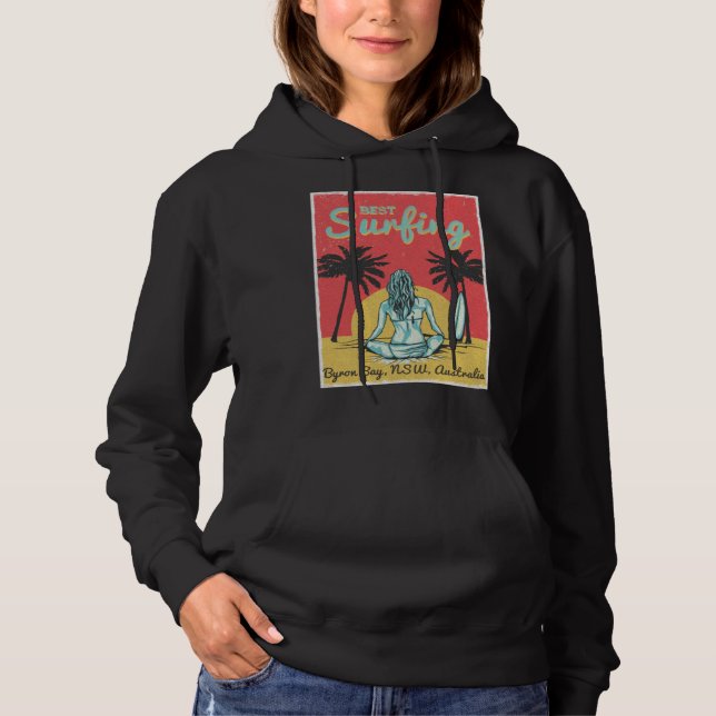 Female Surfer Byron Bay New South Wales Australia Hoodie (Vorderseite)