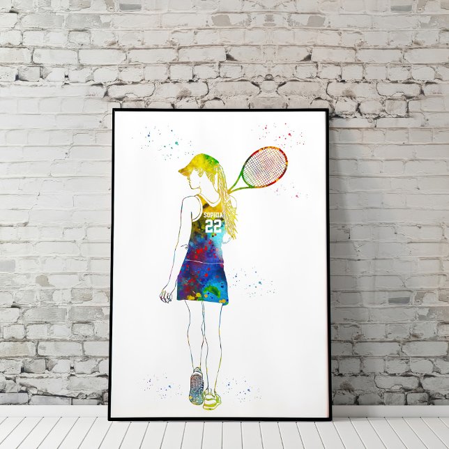 Female Tennis Player Poster (Von Creator hochgeladen)
