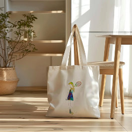 Female Tennis Player Tragetasche