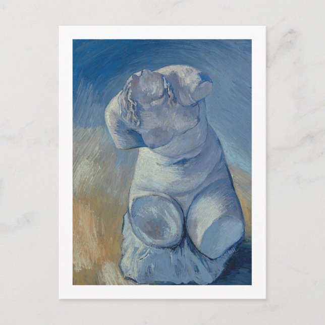 Female Torso Van Gogh Fine Art Postkarte (Vorderseite)