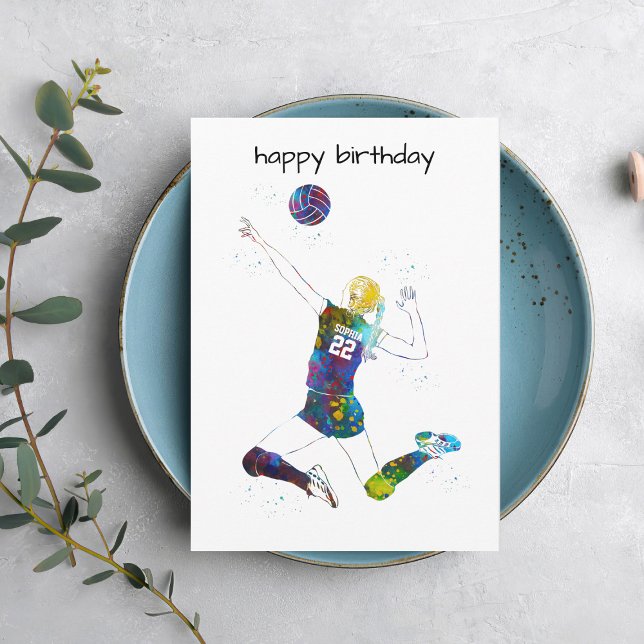 Female Volleyball Player Karte (Von Creator hochgeladen)