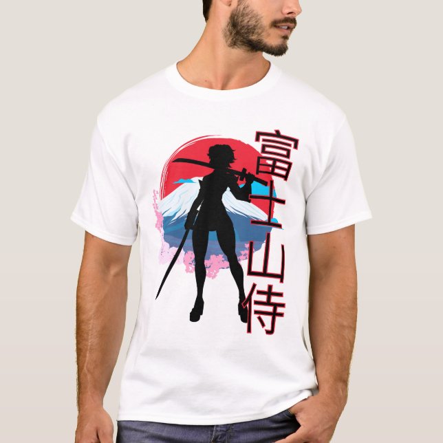 Female Warrior Mt. Fuji T-Shirt (Vorderseite)