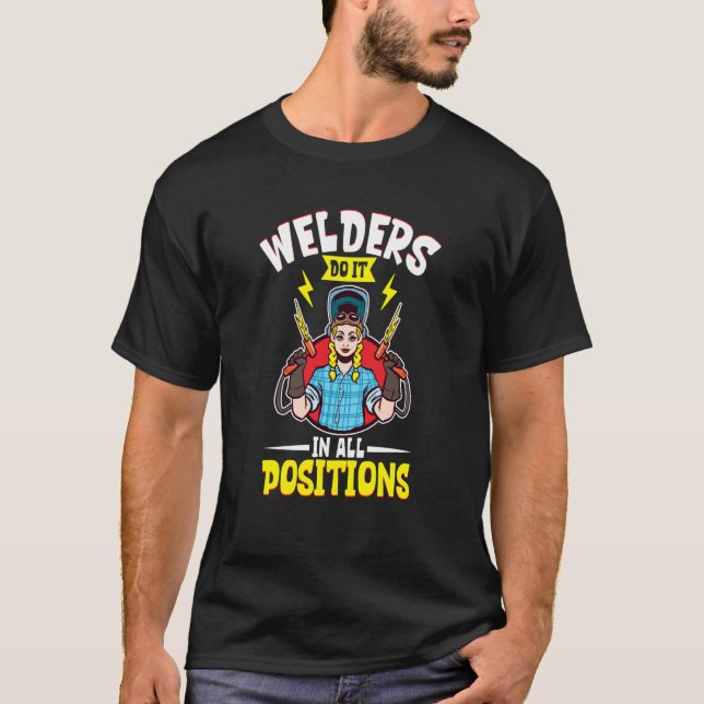 Female Welder   Welding Mechanic Forge Metalwork T-Shirt (Vorderseite)