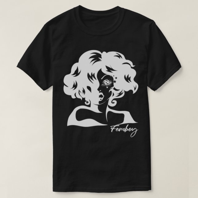 Femboy Crossdressing Crossdresser  T-Shirt (Design vorne)