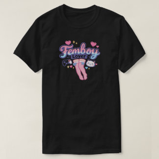 Femboy Liebhaber Kawaii Kniestrümpfe Gamer Pastell T-Shirt