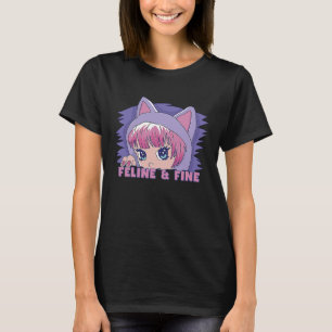 Femboy mit Katzenohren Feline & Fine Femboy T-Shirt