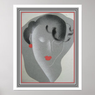 "Femina" Art Deco Print ca. 1920-16x20 Poster