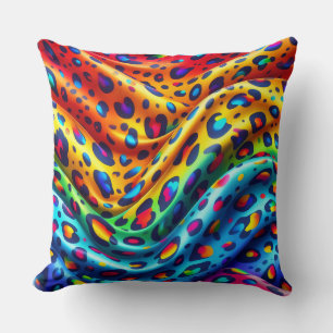 Feminine Akzente   Regenbogen-Leopardenprint Kissen