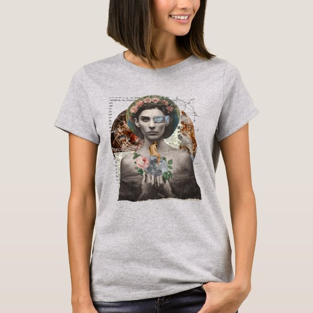 Feminine Beauty Collage T - Shirt (Vorderseite)
