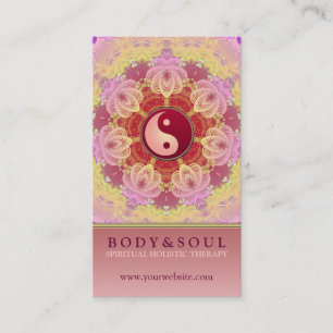 Feminine Beauty YinYang Holistic Business Card Visitenkarte