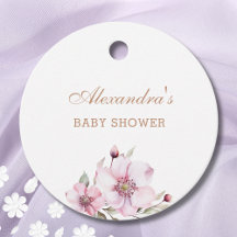 Feminine Blush Pink Roses Kinderdusche Vielen Dank