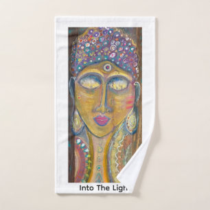 Feminine Buddha Originalkunst Handtuch