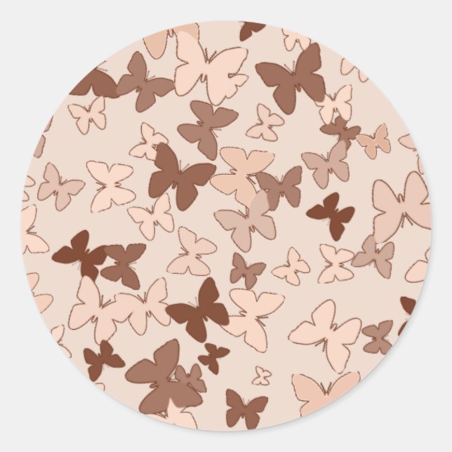 Feminine Butterfly Stickers (Vorderseite)
