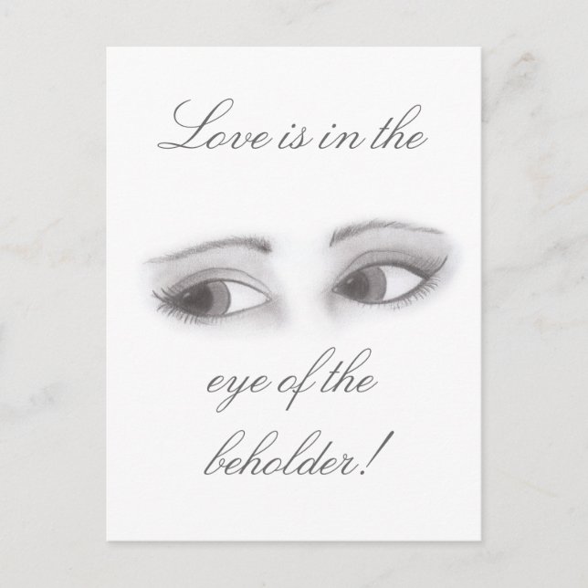 Feminine Eyes Postkarte (Vorderseite)