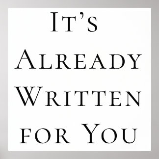 Feminine Faith Wall Art - Es ist bereits geschrieb Foliendrucke