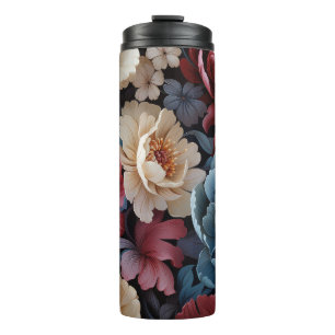 Feminine Fall Florals Tumbler Thermosbecher