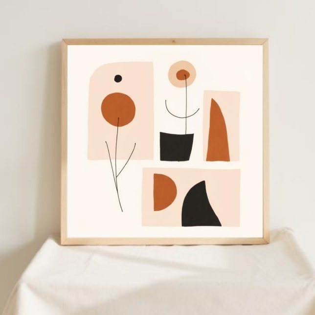 Feminine Geometric Line Art Set V Poster (Von Creator hochgeladen)