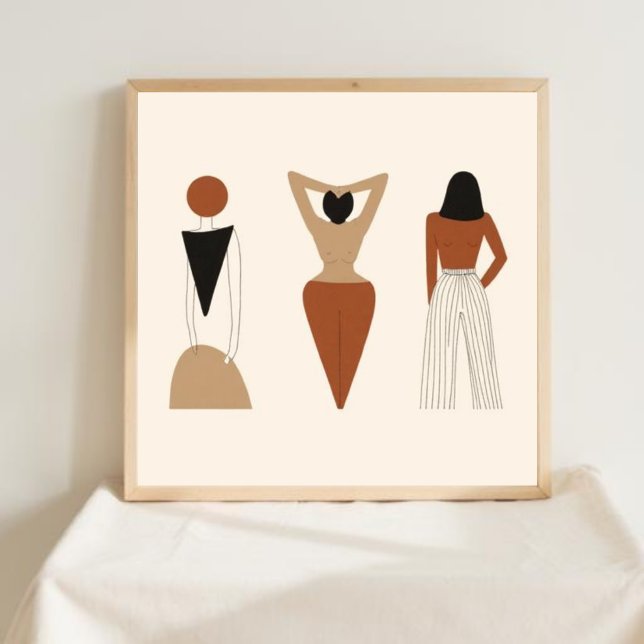 Feminine Geometric Line Art Set VII Poster (Von Creator hochgeladen)