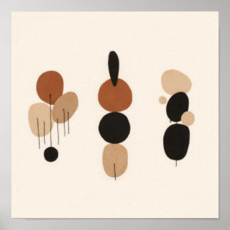 Feminine Geometric Line Art Set X Poster