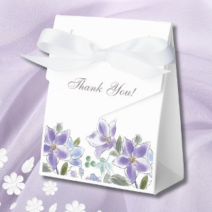 Feminine Lilac Floral Brautparty Geschenkschachtel