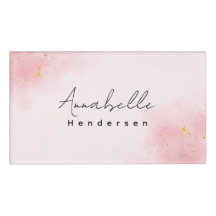 Feminine Minimal Name Tag