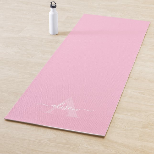 Feminine Monogramm-Schrift-Calligraphie Yogamatte (Von Creator hochgeladen)