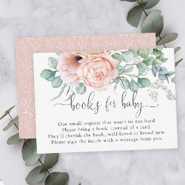 Feminine Pastel Pink Books for Baby Begleitkarte