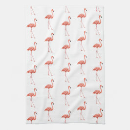 Feminine Pink Flamingo Muster Handtuch