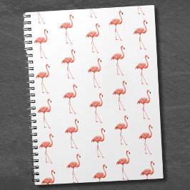Feminine Pink Flamingo Muster Notizblock