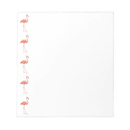Feminine Pink Flamingo Muster Notizblock