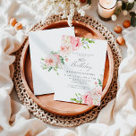 Feminine Pink Floral 60. Geburtstag Überraschung P Einladung<br><div class="desc">Eine wunderschöne und weibliche Überraschungsfeier zum 60. Geburtstag im eleganten Stil. Dieses Blumendesign grenzt an ein zauberhaftes Ambiente aus rosa Rosen und Grün. Diese Einladung ist als gedruckte Einladung oder als digitaler Download erhältlich.</div>