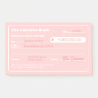 Feminine Pink Money Manifestation Blank Karo