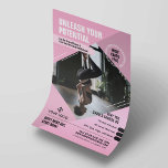 Feminine Pink Yoga Studio Trainer Marketing Foto Flyer<br><div class="desc">Mit diesem femininen Fitness Flyer Design fördern Sie Ihre Trainings, Fitness- oder Yogakurse. Mit einem stilvollen, rot-rosa-beigen Design mit Platz für ein Foto, Ihr Logo, Ihre Tagelinie oder Rubrik, individuellem Text sowie einem Werbeangebot. Sie können alle Texte und Farbtöne bearbeiten, um individuelle Gymnastikstudios, Gymnastik, Trainingsstudio, Trainerservice und vieles mehr für...</div>