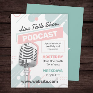 Feminine Podcast Talk Show Flyer