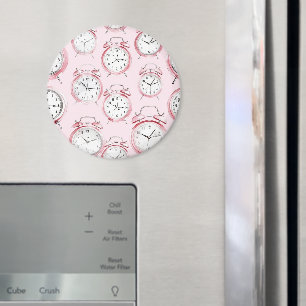 Feminine rosa Wecker Magnet