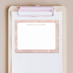 Feminine Rose Gold Bokeh Muster Vorlage Post-it Klebezettel